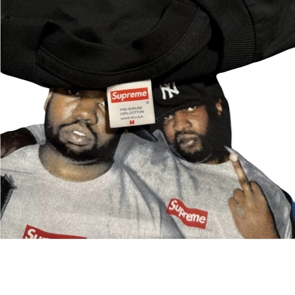 Supreme Black Tee with Graphic Print - Picture 2 of 6